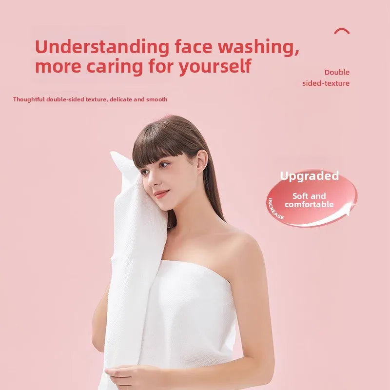 Guoxu Disposable Cred Towel Pure Cotton Thiened Travel Portable Face Wa Towel Individual Paaging Household Fabric