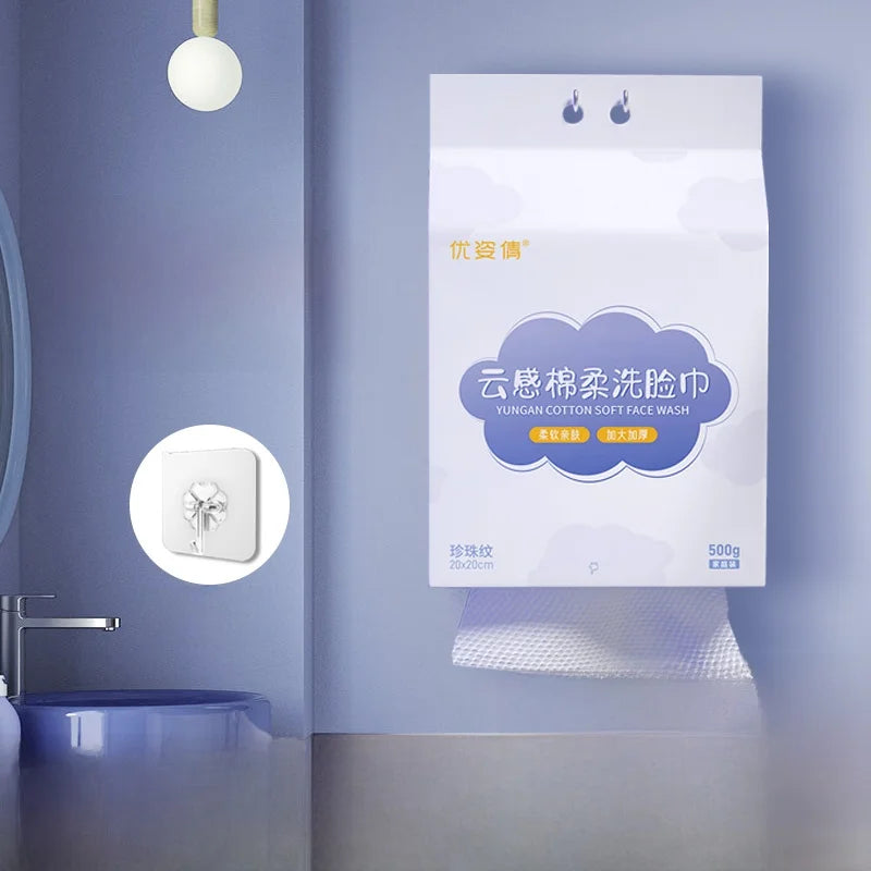 Thiened Disposable Face Towels Hanging Large Pa Cleansing Towels eup Remover Towels Pearl Pattern Universal Use
